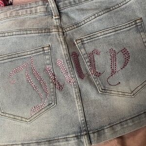 Brand new juicy couture denim mini skirt